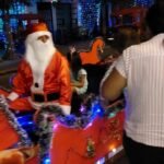 Banda de Shilcayo: Vecinos del Jr. Las Piñas iluminan cuadra por fiestas navideñas y ponen en funcionamiento trineo