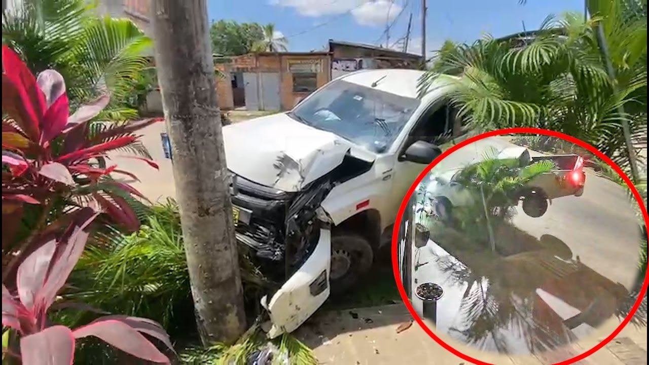 Tarapoto: Conductor de camioneta pierde el control y choca contra un ...