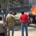 Tarapoto: Vehículo estacionado se incendia, Gerente de Seguridad Ciudadana descarta que sea por cobro de cupo