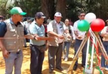 La Banda de Shilcayo: Inauguran puente alcantarilla en quebrada de Churuyacu