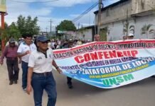 San Martín: Docentes de la UNSM participaron en marcha institucional