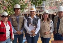 Tarapoto: Consejera Jessica Hildebrandt inspecciona avance de obras y cuestiona capacidad de gasto del Goresam