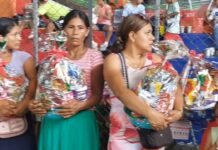 Tarapoto: Manos Unidas llevó alegría navideña a niños vulnerables, compartieron chocolatada, regalos y canastas