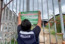 Tarapoto: Clausuran cancha sintética por deficiencias en infraestructura y extintor vencido