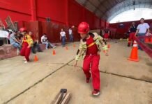 San Martín: 58 niños culminan curso de Mini Bomberitos organizado por Compañía de Bomberos de Tarapoto