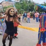 San Martín: Con la presencia de los Diablos de Rioja, riojanos llegaron a Tarapoto para promocionar sus carnavales