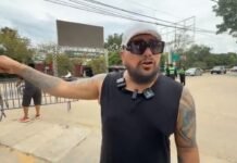 San Martín: Empresario Jarryz Gómez es intervenido tras intentar reparar baches en transitada avenida de Morales