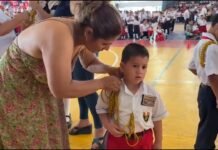 Tarapoto: Juramentan a brigadistas y policías escolares en colegio Juan Jiménez Pimentel