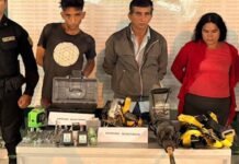 Morales: Detienen a tres sujetos por robo de herramientas valorizadas en S/ 5,000
