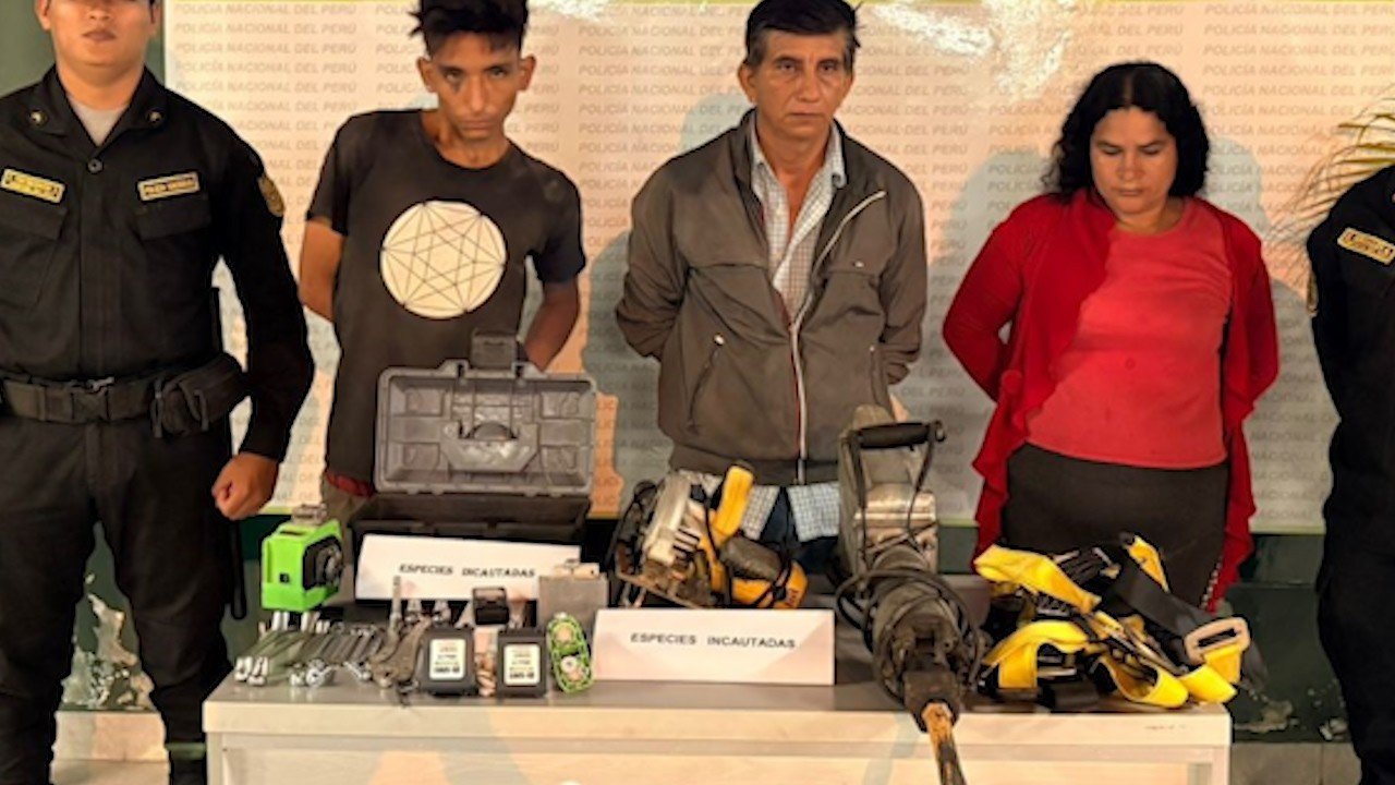 Morales: Detienen a tres sujetos por robo de herramientas valorizadas ...