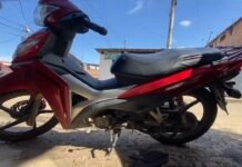 San Martín: Motocicleta se encuentra abandonada en Morales hace una semana
