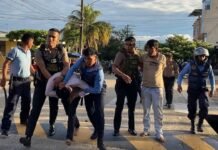 Tarapoto: Liberan a sujetos detenidos por resistencia a la autoridad y lanzar piedras contra vehículo de Serenazgo
