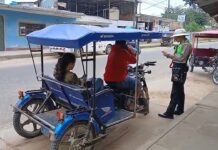 Tarapoto: Intervienen a conductores de trimóviles que no portaban documentos en regla