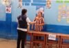 Tarapoto: ODPE San Martín verifica instalación de mesas en la I.E. Cleofé Arévalo del Águila