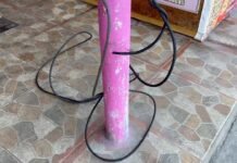 Tarapoto: Camión que transitaba por las inmediaciones del Mercado N° 03 rompe cable de energía eléctrica