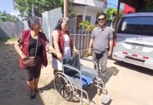 San Martín: Manos Unidas entrega silla de ruedas para beneficiar a persona de Chazuta