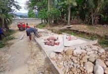 La Banda de Shilcayo: Vecinos de Santa Bárbara pavimentan acceso vial con recursos propios