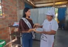 San Martín: Señorita Tarapoto entrega apoyo al comedor popular de San Juan de Cumbaza