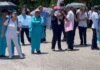 San Martín: Trabajadores del Hospital de Lamas bloquean vía y exigen inicio de moderno hospital