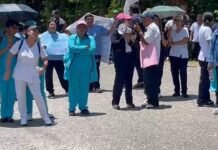 San Martín: Trabajadores del Hospital de Lamas bloquean vía y exigen inicio de moderno hospital