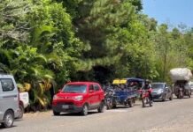 San Martín: Pasajeros cuestionan bloqueo de ingreso a Lamas durante protesta por nuevo hospital