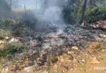 Tarapoto: Incendio en terreno cerca del PEHCBM puso en alerta a pobladores de la zona