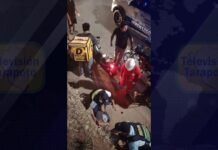Morales: Accidente de tránsito deja dos personas heridas cerca boulevard Santa Rosa