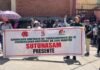 Tarapoto: En el segundo día de paralización, trabajadores de la UNSM realizan plantón frente a Subprefectura
