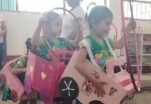 San Martín: Docente crea circuito para enseñar a niños de nivel inicial como prevenir accidentes