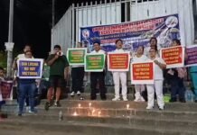 San Martín: Trabajadores ex CAS COVID realizan vigilia en Tarapoto para exigir reglamentación de ley