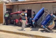 San Martín: Realizan operativos en talleres para prevenir la venta de vehículos robados en Tarapoto