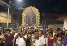 San Martín: Señor de los Milagros recorre calles de Morales y fortalece la fe de sus fieles
