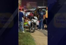 San Martín: Joven motociclista queda herida tras ser impactada por vehículo en Morales