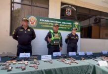 Tarapoto: Policía incauta más de 49 armas de fuego en operativos contra el crimen en San Martín