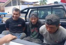 San Martín: Retienen a tres sujetos por presunto hurto y venta de un balón de gas en La Banda de Shilcayo