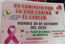 Tarapoto: Anuncian XV Caminata por la Vida para promover la prevención del cáncer en Tarapoto